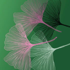 简约树叶水彩挂画装饰画
