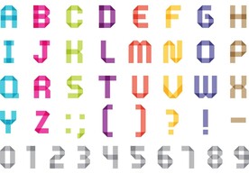 卡通英文数字