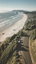 海岸线道路风景