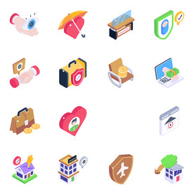 保险捆绑条款等距图标