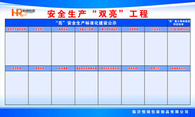 安全生产双亮工程展板