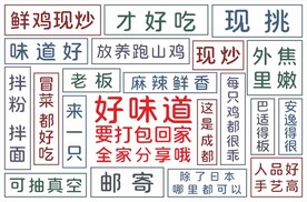 炒鸡灯箱