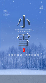 小雪海报