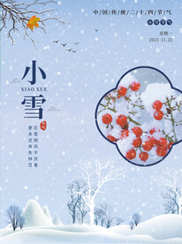 小雪海报