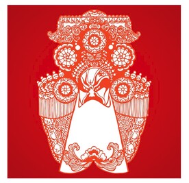脸谱剪纸 