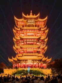 武汉岳阳楼夜景