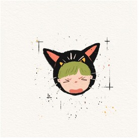 男孩和猫咪 