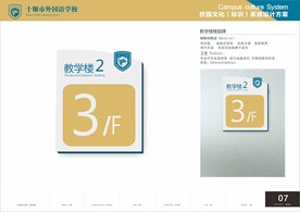 教学楼楼层牌
