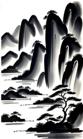 中式水墨画