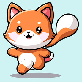 卡通水彩猫矢量素材