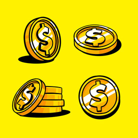 金币矢量素材