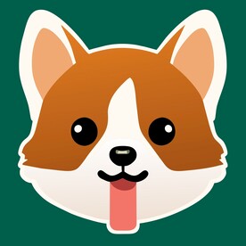 可爱柯基插图