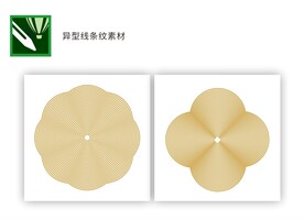 异型线条纹素材