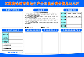 食品安全公示栏 展板食品