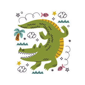 可爱手绘动物插图