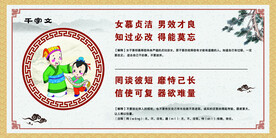 千字文 校园文化墙