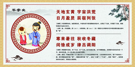 千字文 校园文化墙