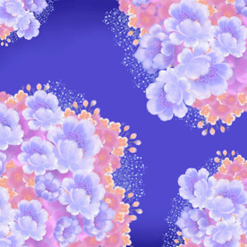 唯美紫色花卉花朵挂画装饰画