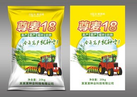 小麦种子包装平面
