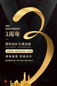 周年庆海报图片模板