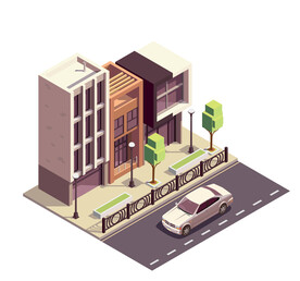 别墅2.5D等距插图