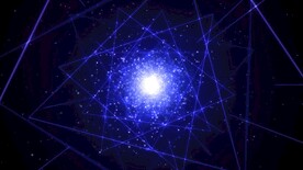 激光几何图形蓝