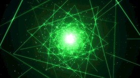 激光几何图形绿