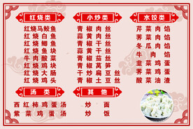 菜单 价格表