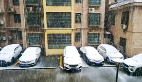 雪中的小区