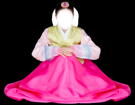         韩服美女人物 