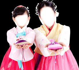        韩服美女人物 