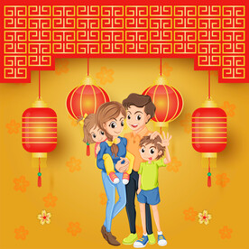 春节家人图片
