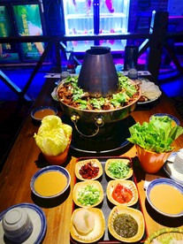铜锅火锅鸡
