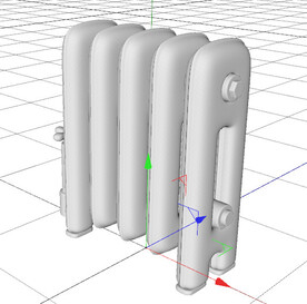 C4D模型 暖气片