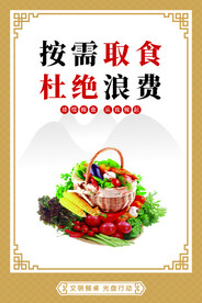 食堂文化标语