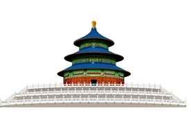 AI矢量线条建筑