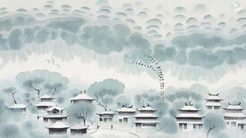冬季唯美插画