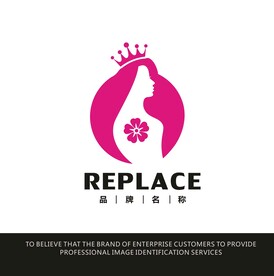 美容院美女LOGO