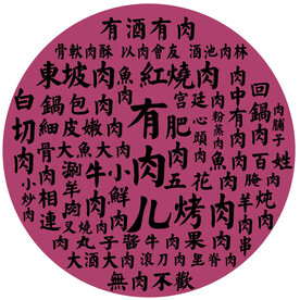 饭店展板