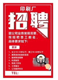 招聘海报