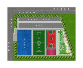 体育小镇平面效果图