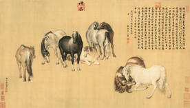 郎世宁八骏图马
