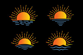海上日出