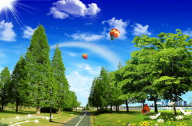 韩式自然背景