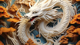 龙年龙立体插画