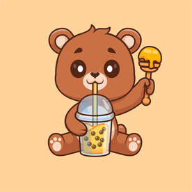 矢量卡通小熊