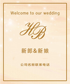 香槟色婚礼大屏