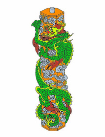 龙纹柱