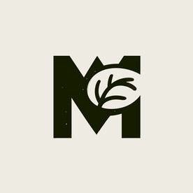 字母m创意剪影设计