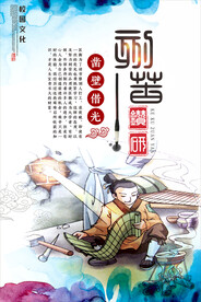 校园文化展板凿壁借光